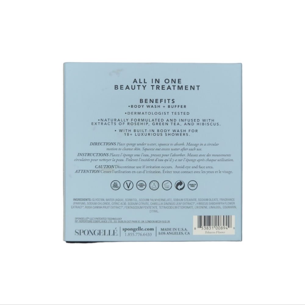 2/$30! Spongelle Botanica Butterfly Tobacco Flower Built-In Body Wash + … - Picture 4 of 8